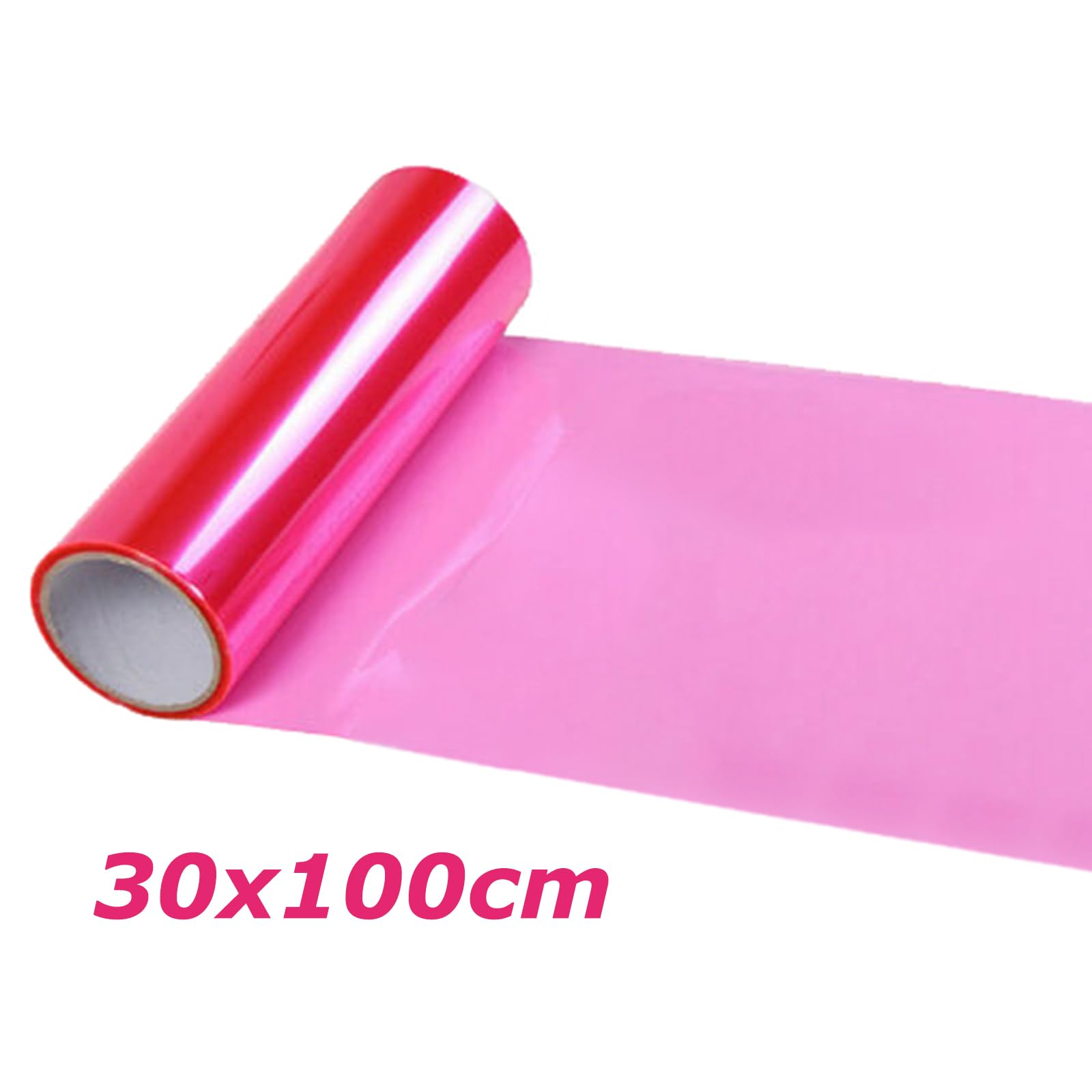 Car Light Tint Film Car Light Film Sticker Headlight Fog Light Tinted Color Films Sticker Auto Smoke Film Sheet Sticker Cover For Car Headlight Brake Lights Taillight Fog Light(Pink,30X100Cm)