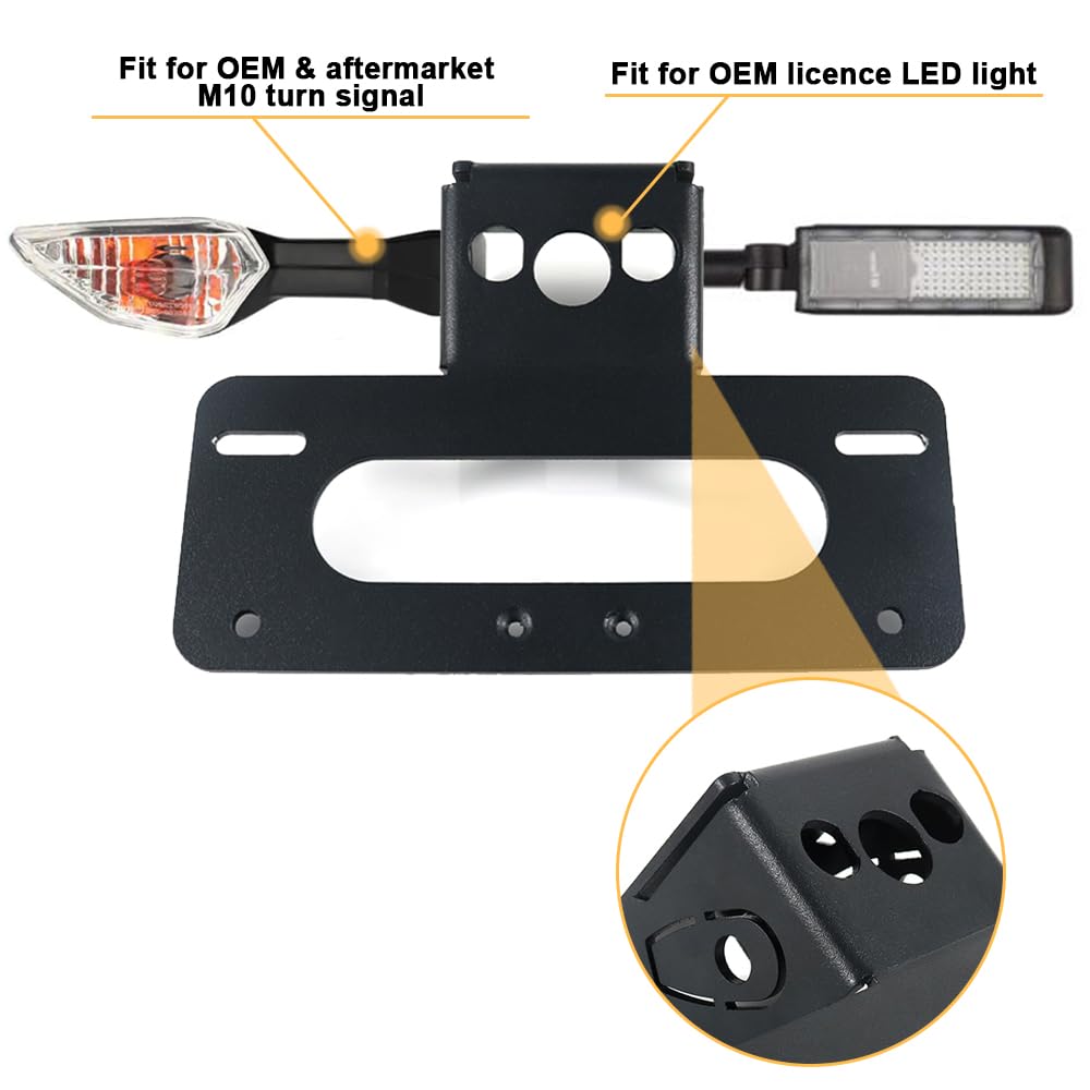 Rearace Motorcycle Fender Eliminator Compatible With 2024 2023 2022 2021 2020 2019 Zx-6R 636, Tail Tidy Fit For Zx-6R 636 2024 2