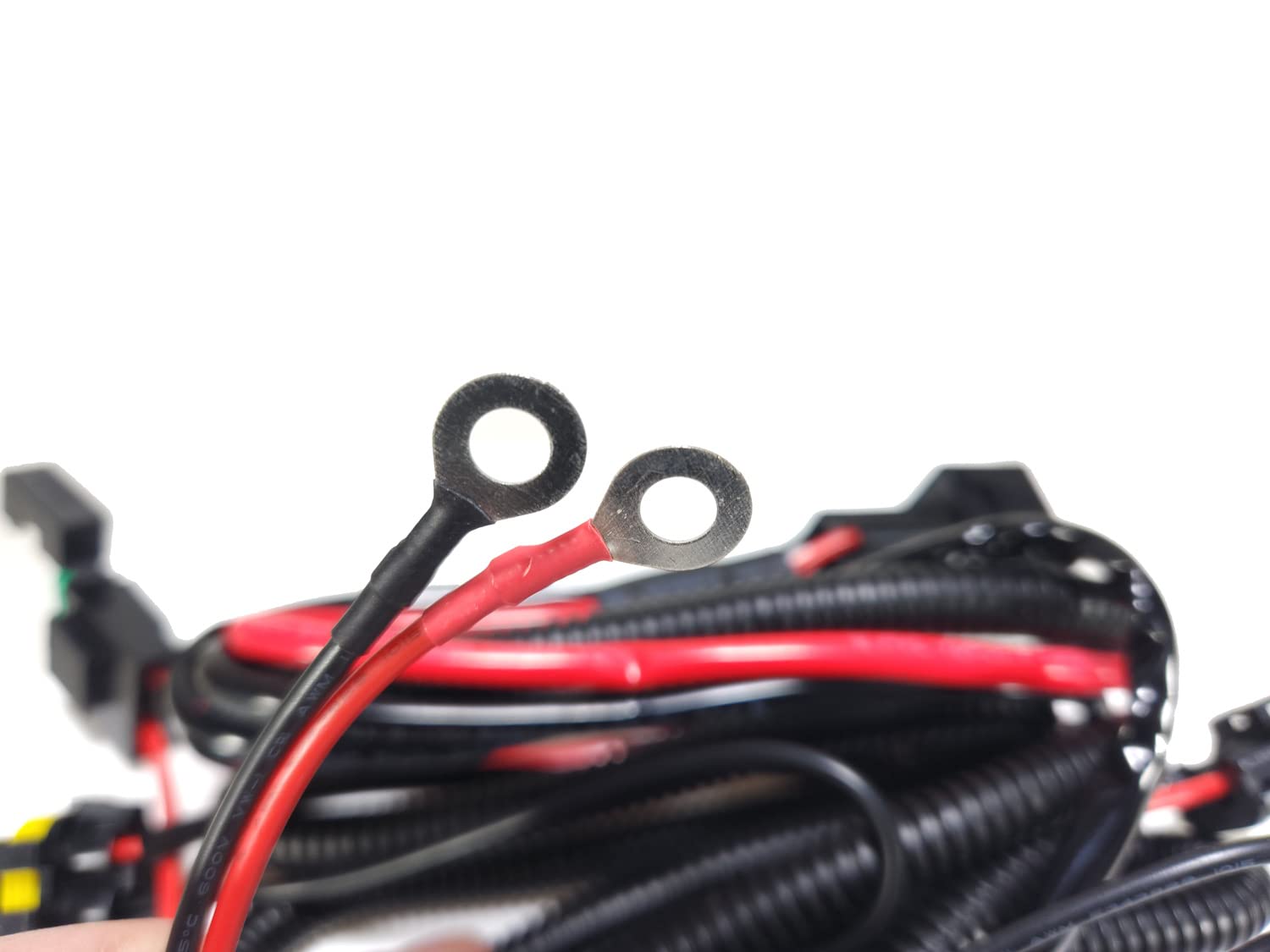 H11 H9 H8 880 881 Automotive Relay Wiring Fuse Harness With Plug Play Connector 40A