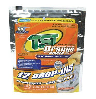 Camco 41189 Tst Orange Drop-Ins, 15/Bag