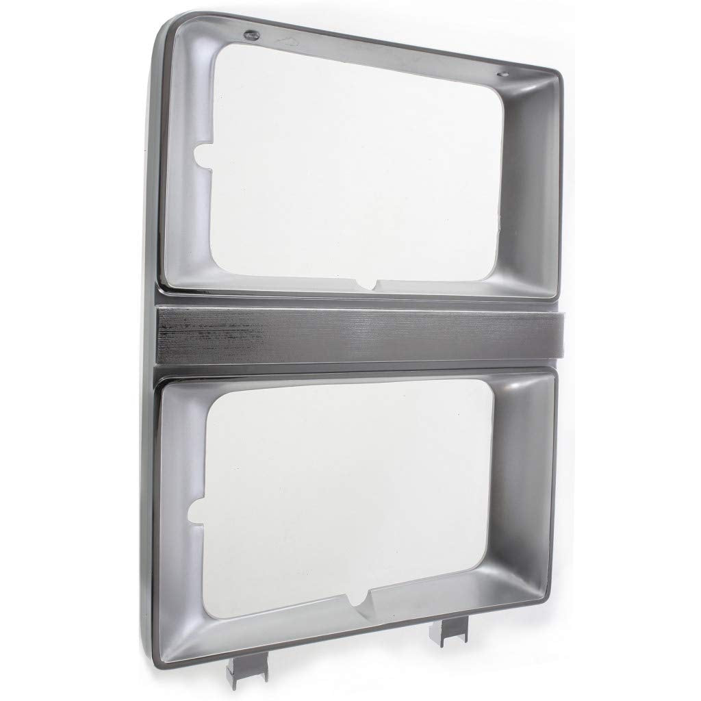 For Chevy C10 / C20 / C30 Headlight Door 1981 1982 Driver And Passenger Side Pair/Set | W/Dual Headlamps | Chrome | Gm2512106 +