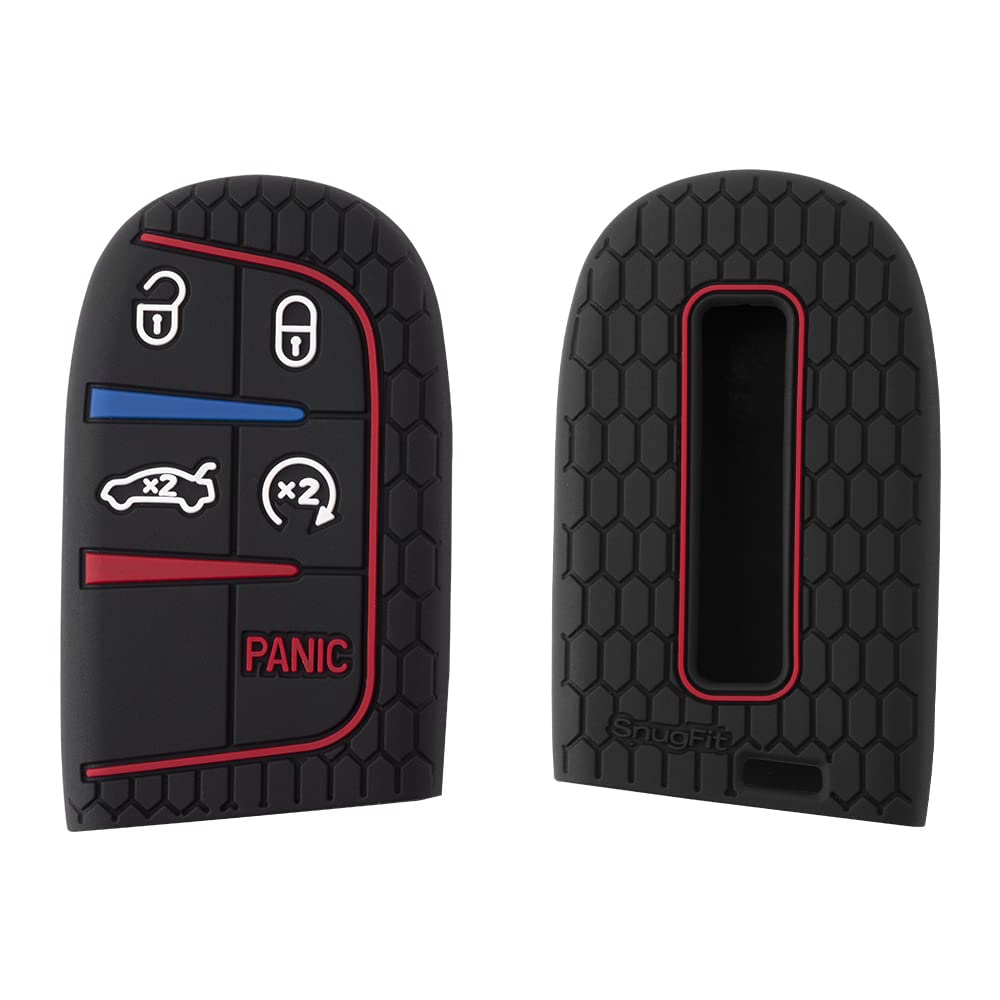 Ame Sound Plex 2Pcs Key Fob Cover Compatible With Grand Cherokee, Renegade, Charger, Challenger, Dart, Durango, Journey 300 Keyf