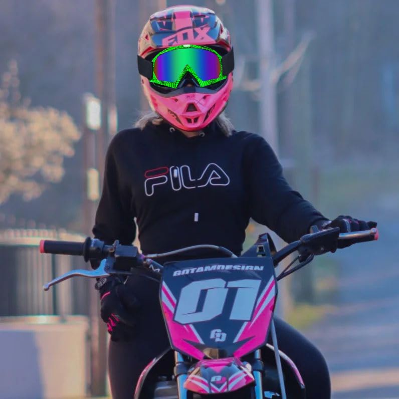 Zukmi Dirt Bike Goggles Atv Goggles Motocross Goggles Motorcycle Goggles Mx Off Road Goggles For Men Women Adult Youth Riding Ra