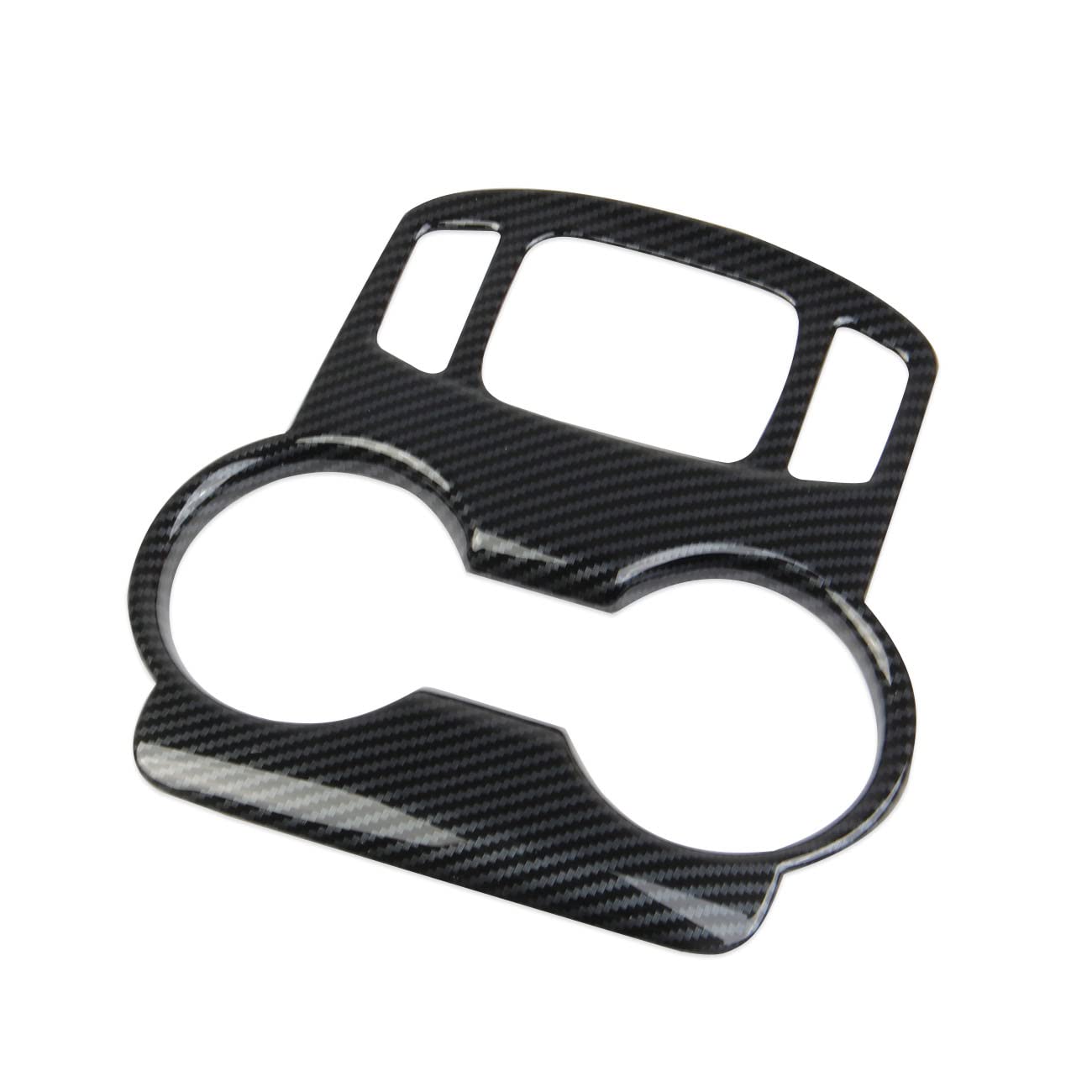 Korlot Carbon Fiber Center Console Cup Holder Knob Button Panel Cover Trim For Gmc Terrain 2018-2024