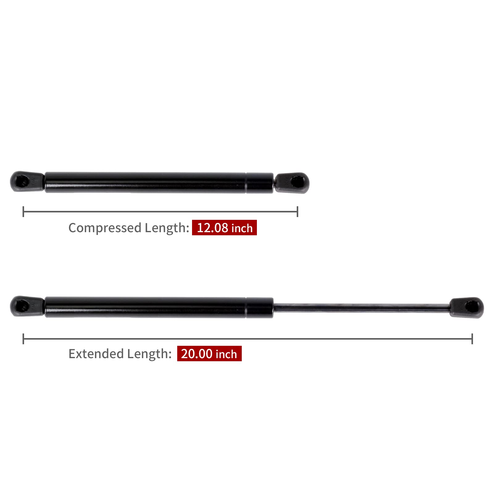 Tool 50.8Cm 680N/20Inch 150Lb 2Pc Gas Strut Lift Support Gas Struts For Cabinets Truck Pickup Tool Box Lid Rv Door A Set Of 2
