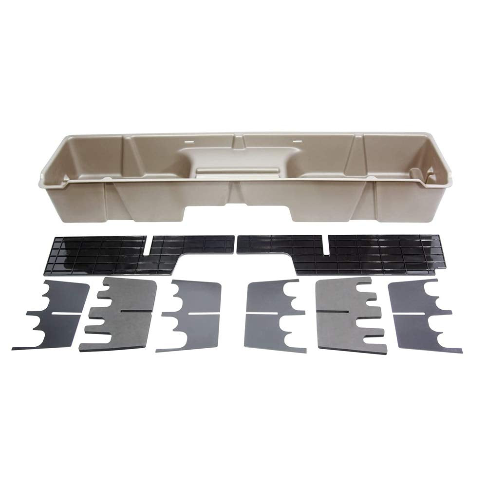 Du-Ha Under Seat Storage Fits 99-07 Chevrolet/Gmc Silverado/Sierra Extended Cab, Tan, Part #10003