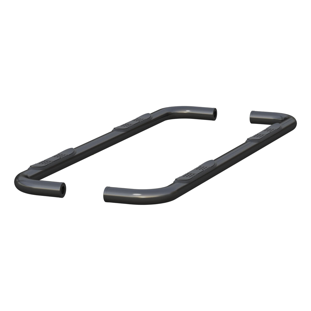 Aries 214053 3-Inch Round Black Stainless Steel Nerf Bars, No-Drill, Select Chevrolet Silverado, Gmc Sierra 1500