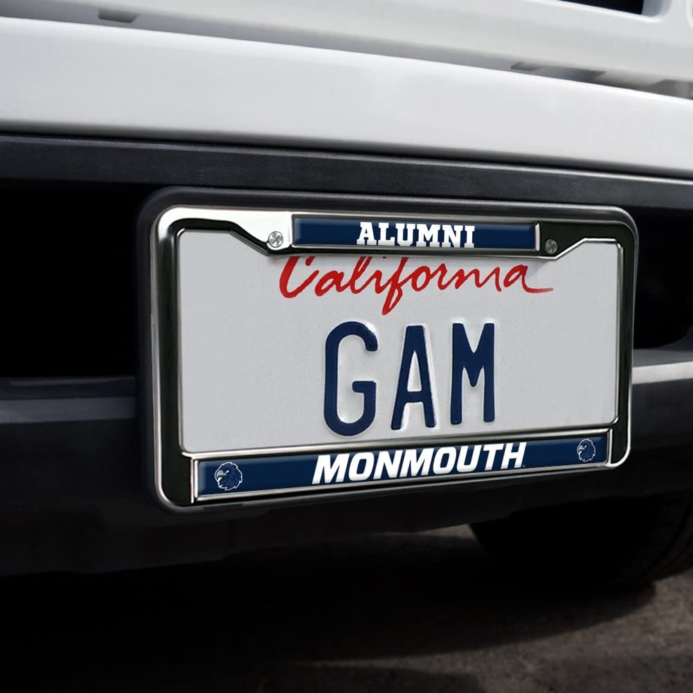 Monmouth University Alumni Logo Full Size Standard License Plate Metal Frame