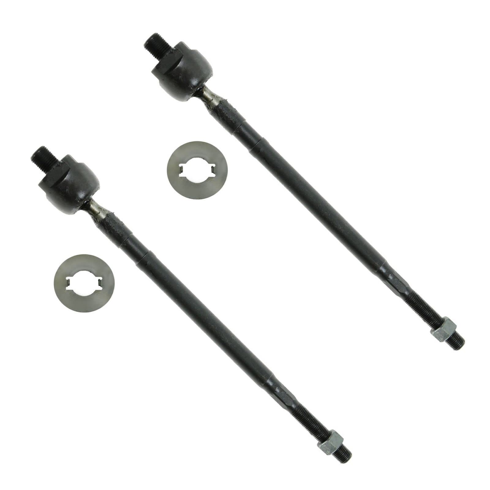 TRQ Front Inner Tie Rod Set Compatible with 2002-2007 Mitsubishi Lancer