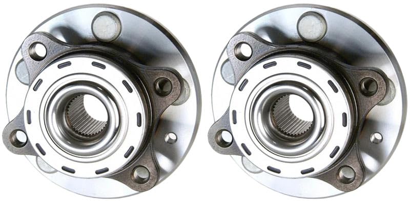 Trq Front Wheel Hub Bearings Assembly Set Compatible With 2005-2007 Ford Five Hundred Freestyle 2008-2009 Taurus Taurus X Mercur