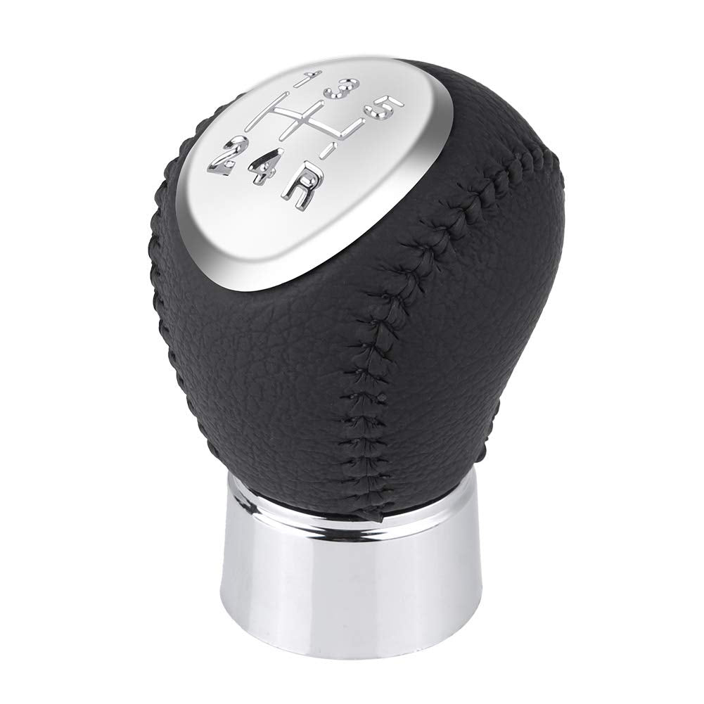 Keenso Manual 5 Speed Shift Knob, Car Auto Gear Shifter Knob Stick Head Lever For Mazda 3 5 6 323 626 Rx8 Black