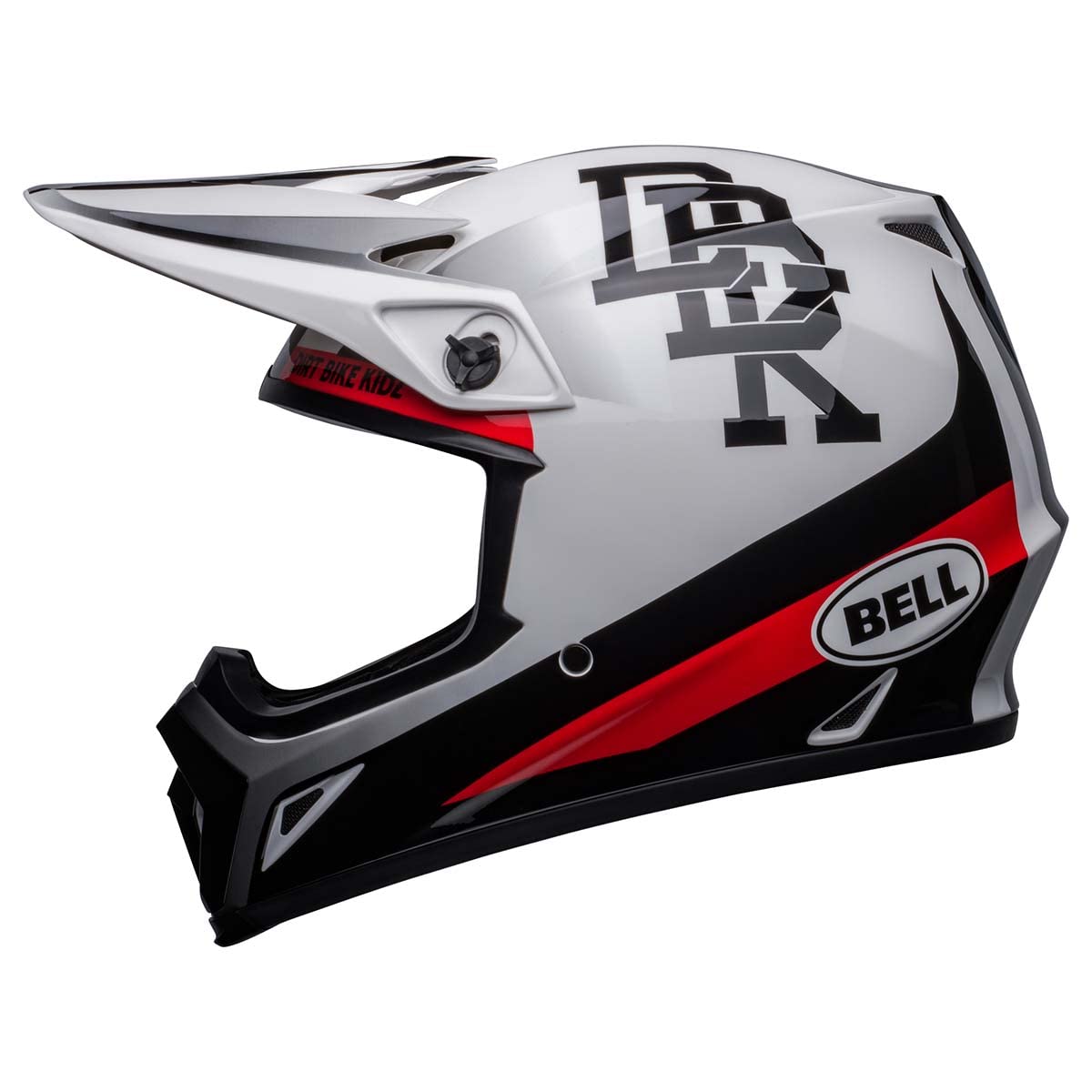 Bell Mx-9 Mips Dirt Helmet (Twitch Dbk Gloss White/Black - Medium)