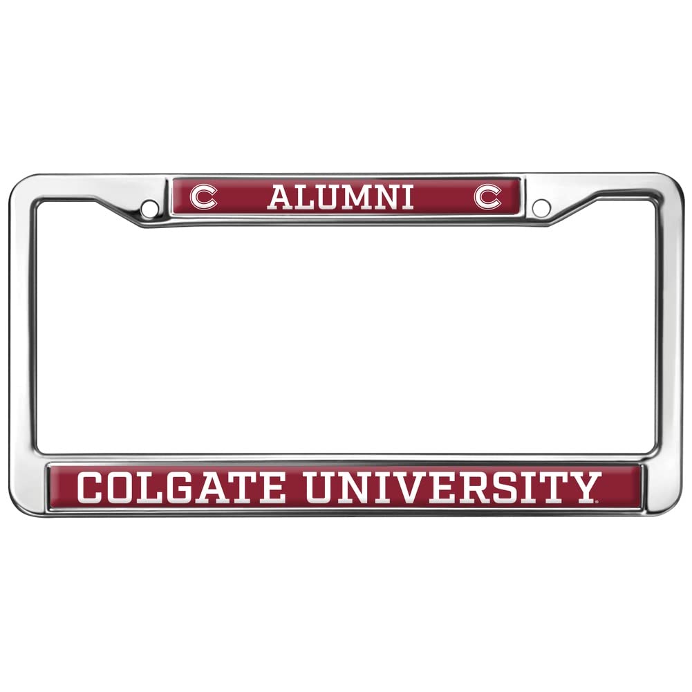 Colgate University Alumni Logo Full Size Standard License Plate Metal Frame
