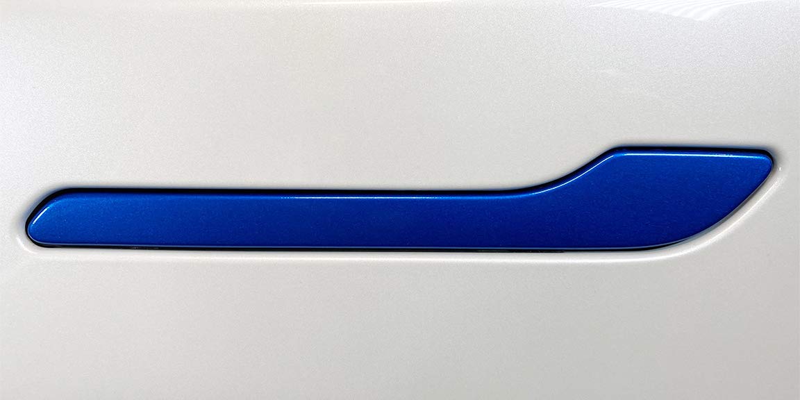 Full Door Handle Wrap For Tesla Model 3/Y (Gloss Blue)