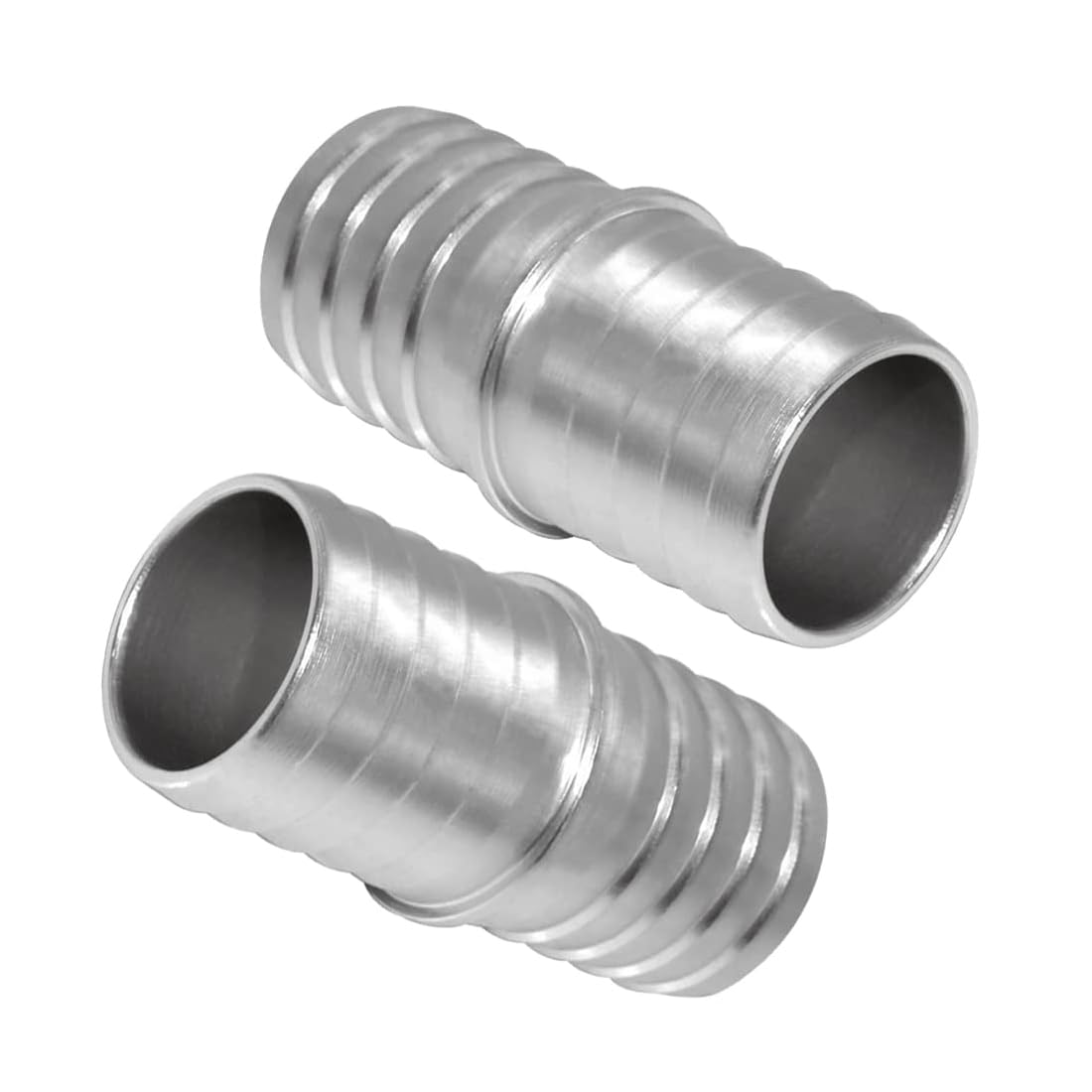 Joytube 1 Pcs 1-1/2 Inch Radiator Hose Barb Adapter, Coupler Splice Mend Coolant Intercooler Exchanger Heater Repair Hose Connector Water Fluid Air Aluminum