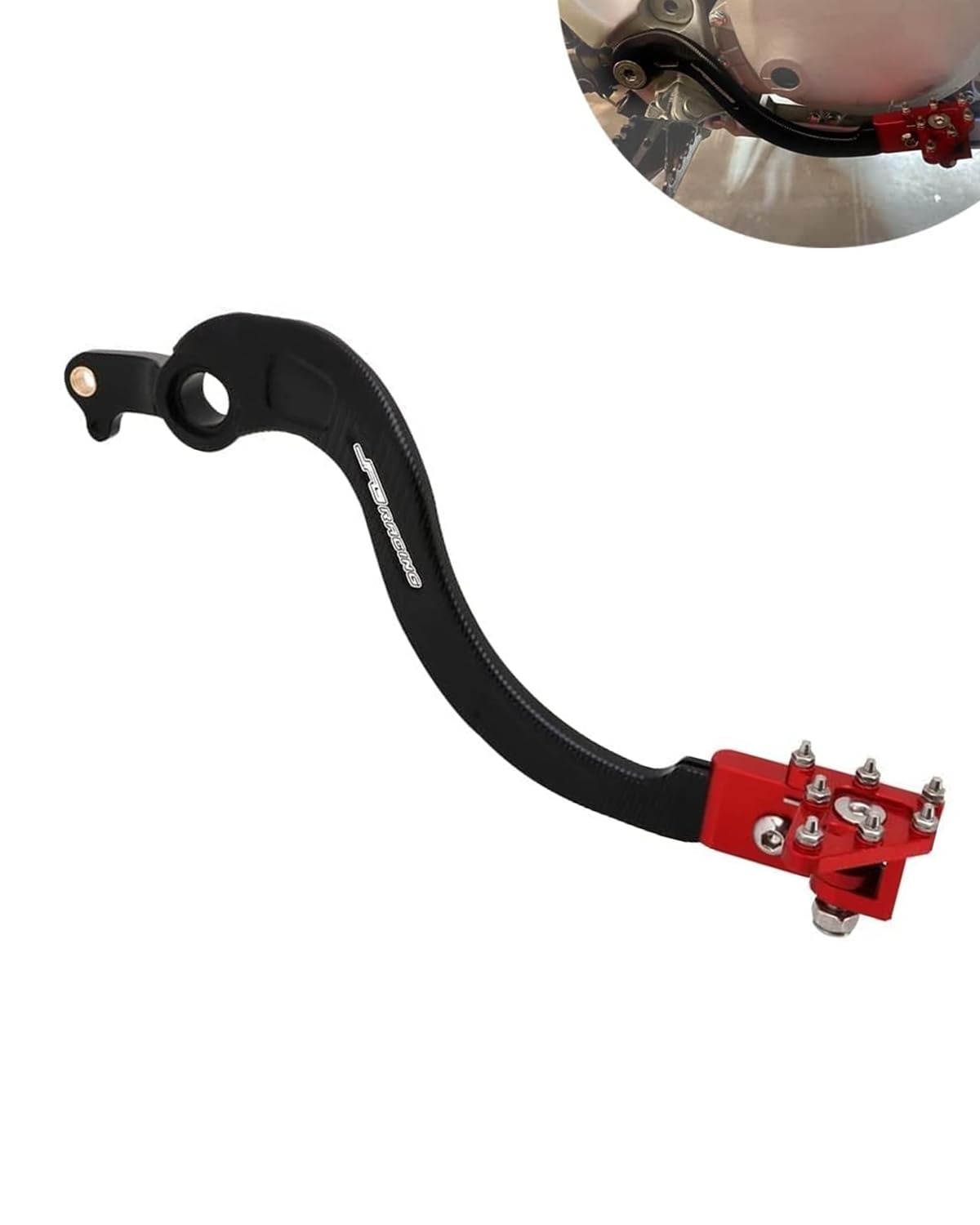 Jfg Racing Rear Brake Foot Pedal Lever For Crf250R 2004-2024/ Crf450R 2005-2024/ Crf450Rx 2017-2024/ Crf250Rx 2019-2024 Red