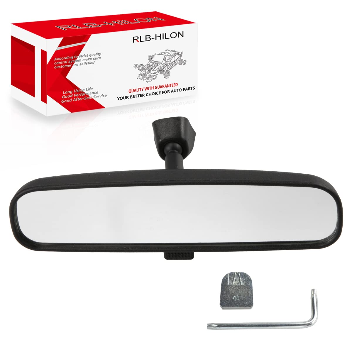 Rlb-Hilon 9.5    Rear View Mirror, Universal Fit Type, Compatible With Jeep Wrangler Kia Optima Soul Sorento Nissan Rogue Altima