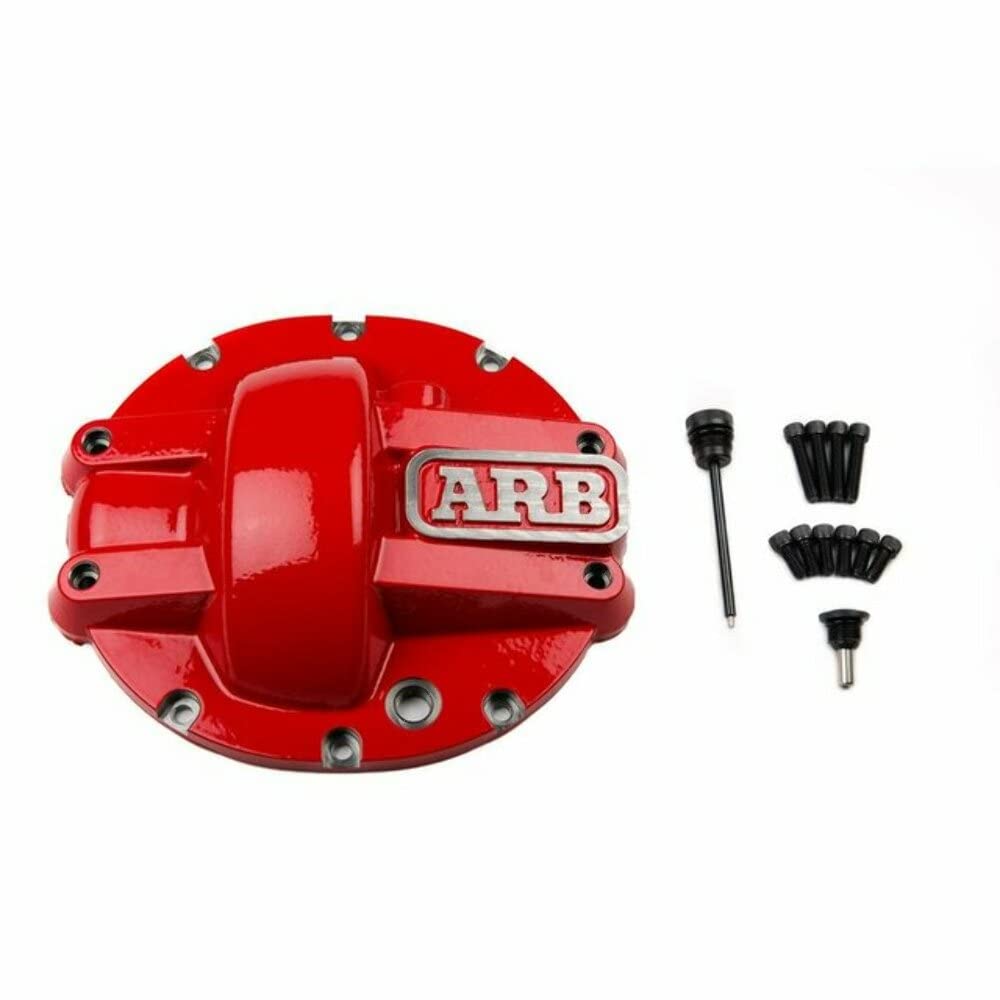 Arb 750012 Rear Differential Dana Cover Red For Wrangler Jl Rubicon And Jt Gladiator M220, Also Sport/Sahara With Lsd Or Manual