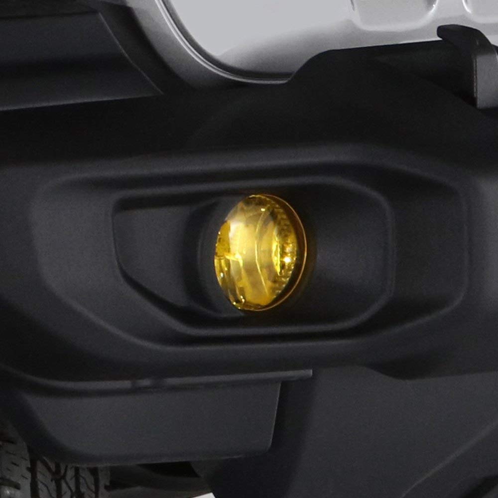 Gt Styling Gt0768Fy Transparent Yellow Fog Light Covers Fits 2019-2021 Ram 1500 Laramie