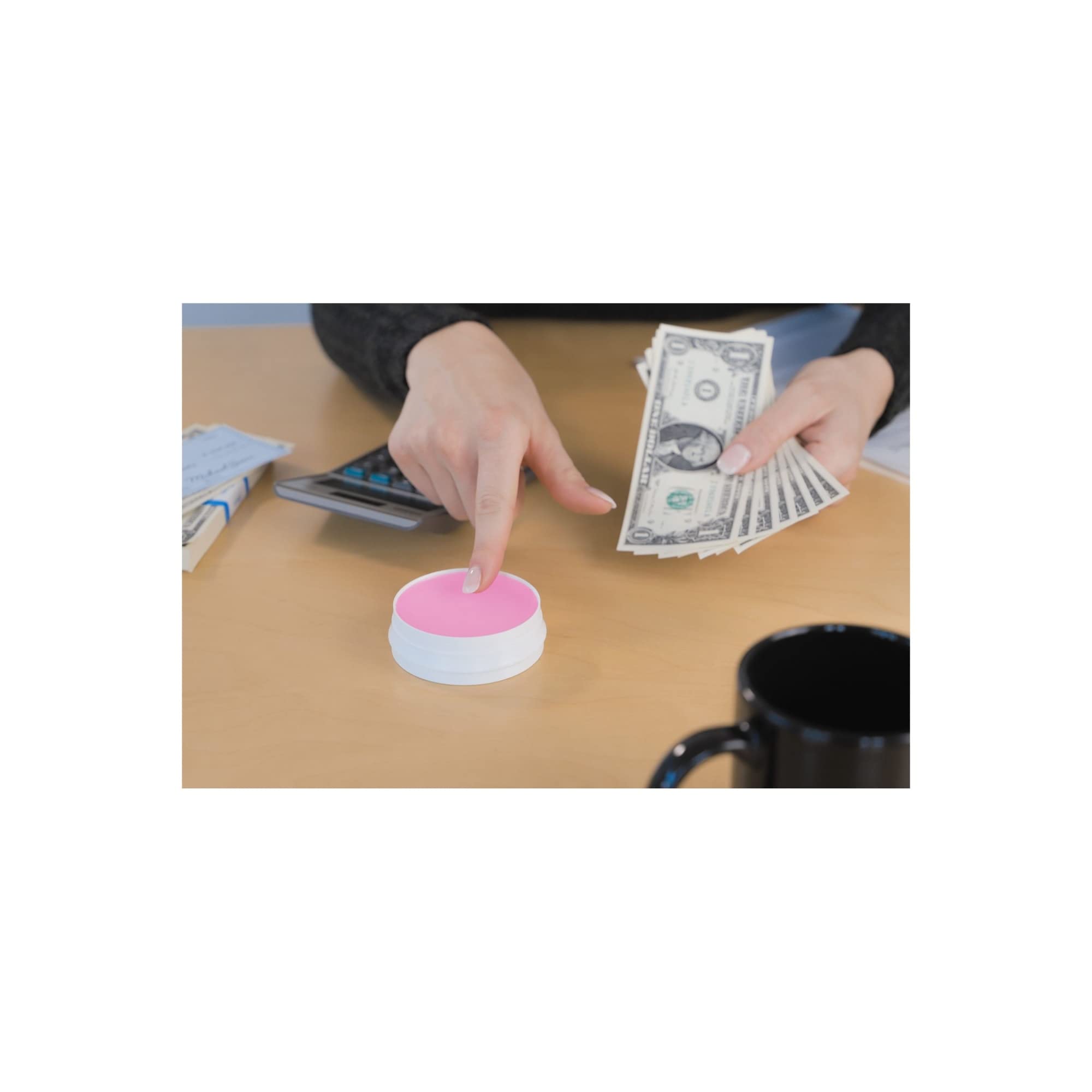 Lee Sortkwik Anti-Bacterial Odorless Non-Toxic Fingertip Moistener With Non-Skid Back, 1-3/4 Oz