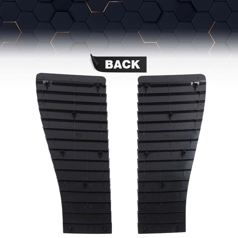 Pit66 Hood Louver Inserts Compatible With Chevy Camaro Z28 & Iroc 1985 1986 1987 1988 1989 1990 One Pair