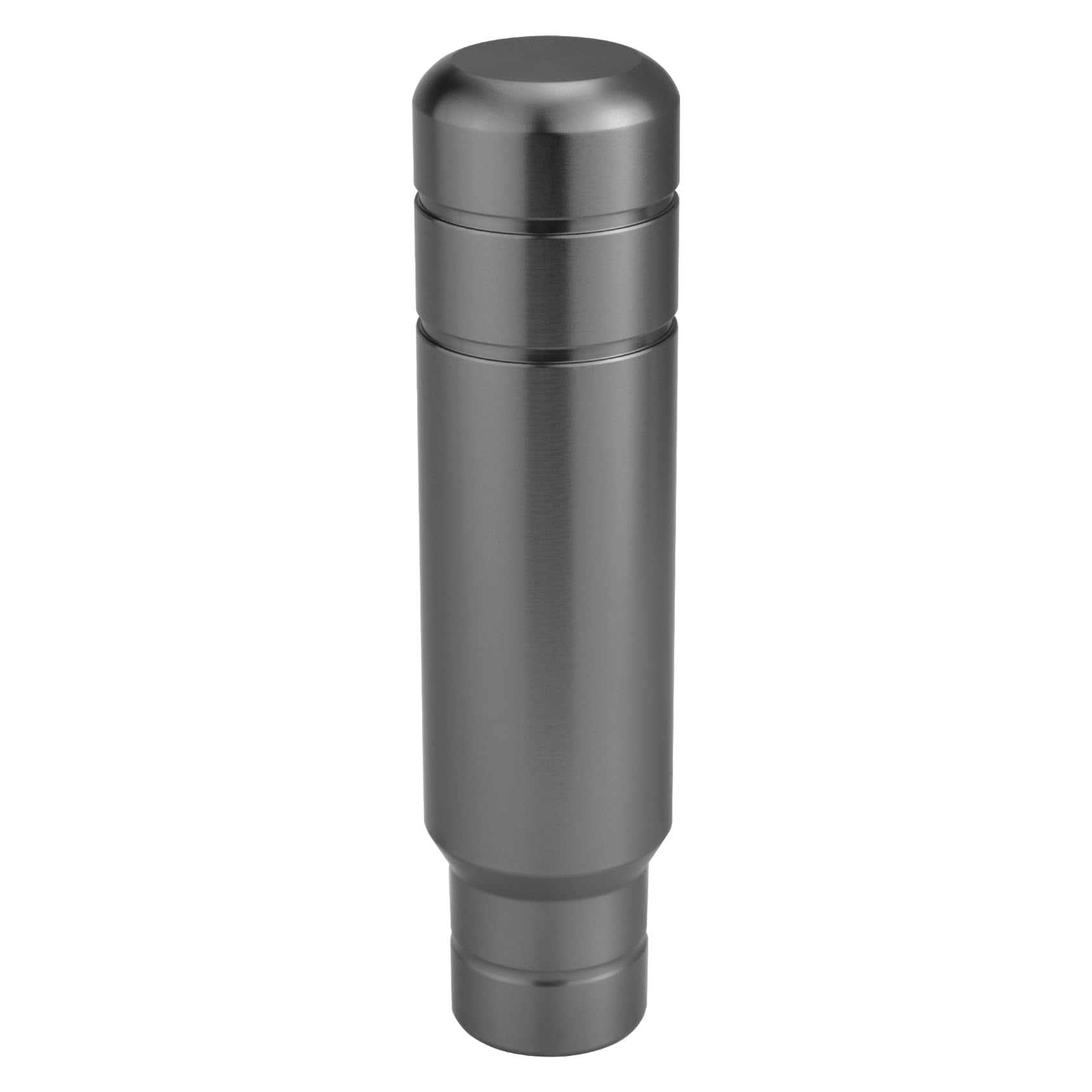 Abfer Weighted Shift Knob, 5'' Aluminum Gear Shifter Knobs Metal Stick Shifting Lever Fit Most Automatic Manual Vehicle (Gray)