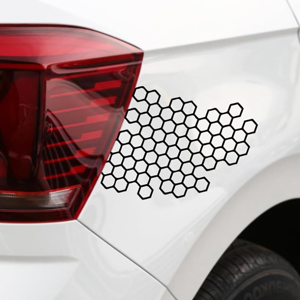 JSCARLIFE Car Hood Sticker, Self-Adhesive Vinyl Graphics Decals for Car/Truck, Universal Car Hood Body Side Rear Window Stickers