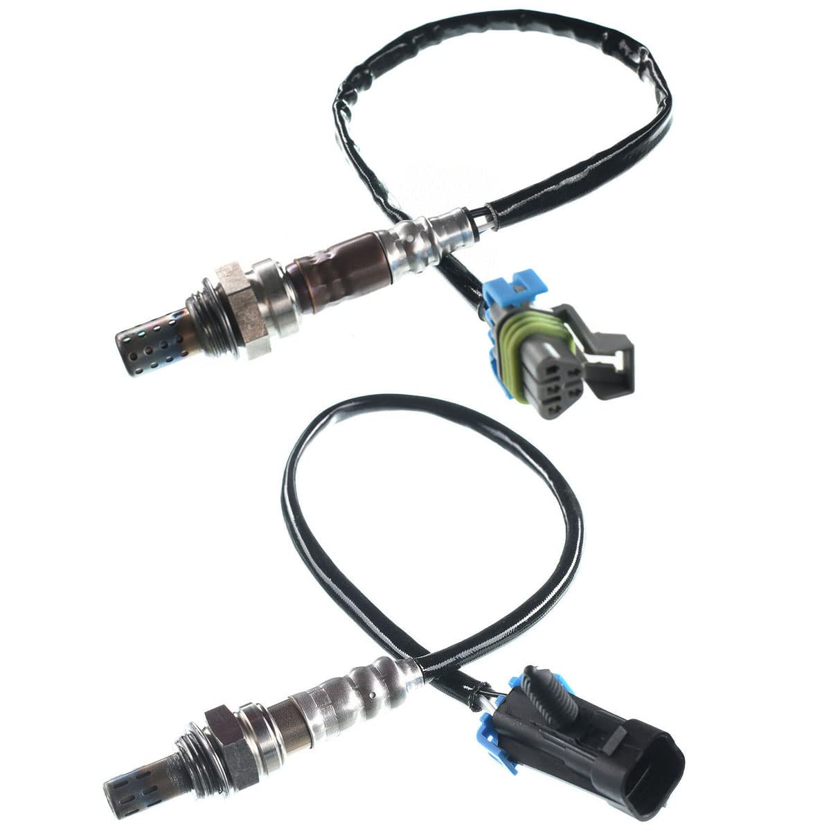 Set Of 2 Upstream And Downstream O2 Oxygen Sensor 1 & 2 Replacement For Chevrolet Malibu Equinox Gmc Terrain Pontiac G6 Saturn V