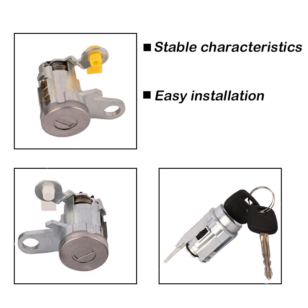 Getfarway Ignition Switch & Door Lock Cylinder Compatible With Toyota Tacoma 1999 2000 2001 2002 2003 2004, Replace 69005-35840, 6905135070, 69051-35070, 69051-04020, Same Key Matched