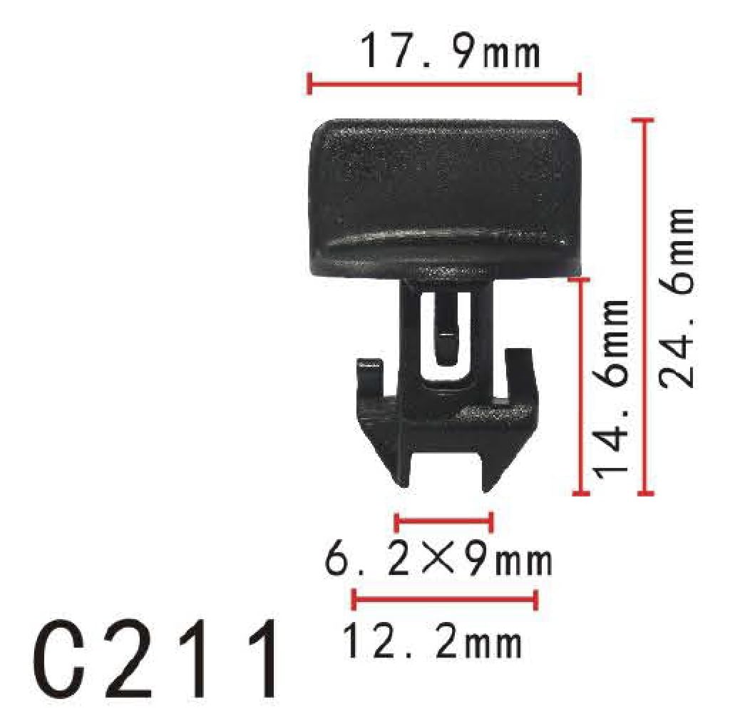 Autobahn88 Instrument Panel Insulation, Rear Sight Shield Clip, Compatible With Gm,Ford Buick Electra, Lesabre, Park Ave, Skylar