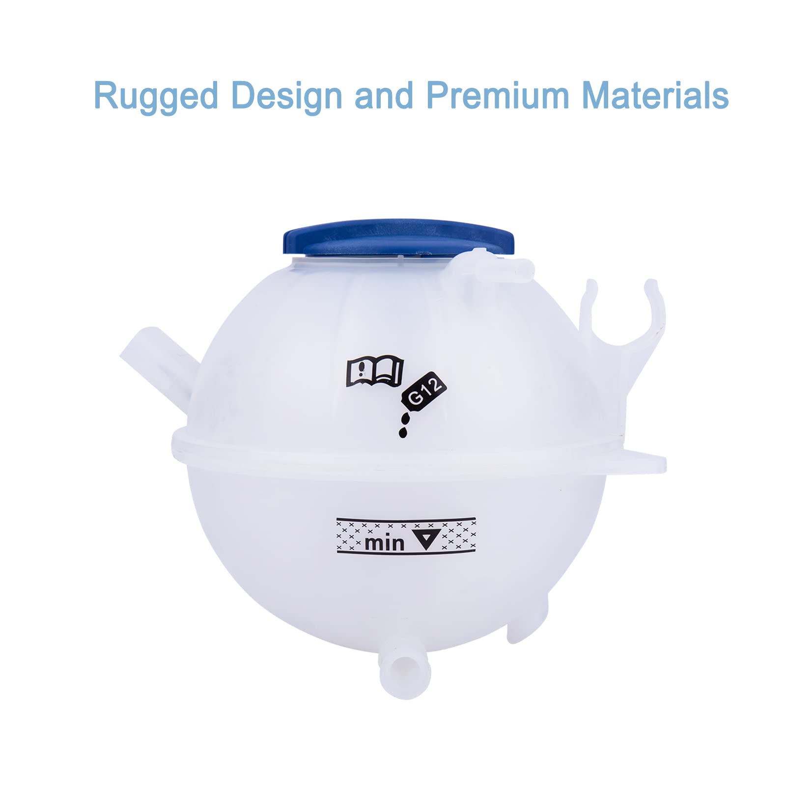 Radiator Coolant Overflow Reservoir(With Cover).Fit For Audi A3 Vw Jetta Golf Passat Beetle.Expansion Recovery Tank. Replaces Part # 1K0121407A.