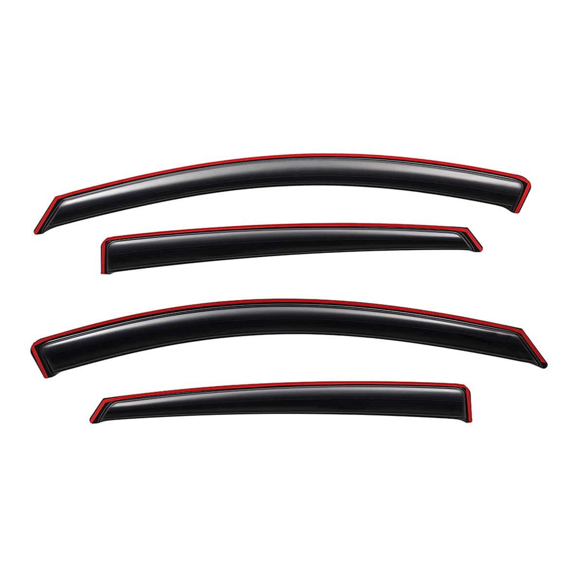 Lightronic Extra Durable Clip-on in-Channel Auto Vent Window Visor, Fits 2016-2025 Chevrolet Malibu (EXCLUDES 2016 Malibu Limite