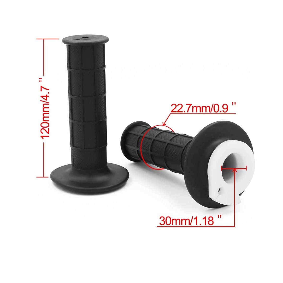 Fyshiqing 7/8' 22Mm Twist Throttle Accelerator Handle Grips Replacement For 50Cc 110Cc 150Cc 250Cc Mini Bike Atv Quad Pitbike Dirtbike (Band Flameout Switch)