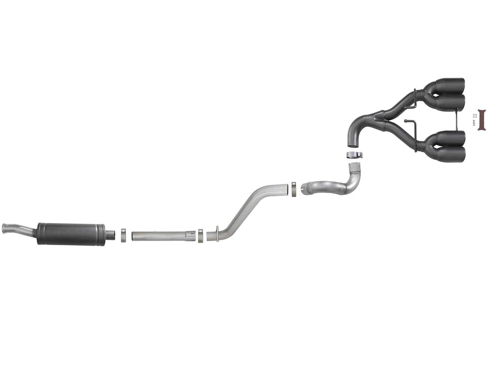 Afe Power 49-38073-B Rebel Series Performance Cat-Back Exhaust System