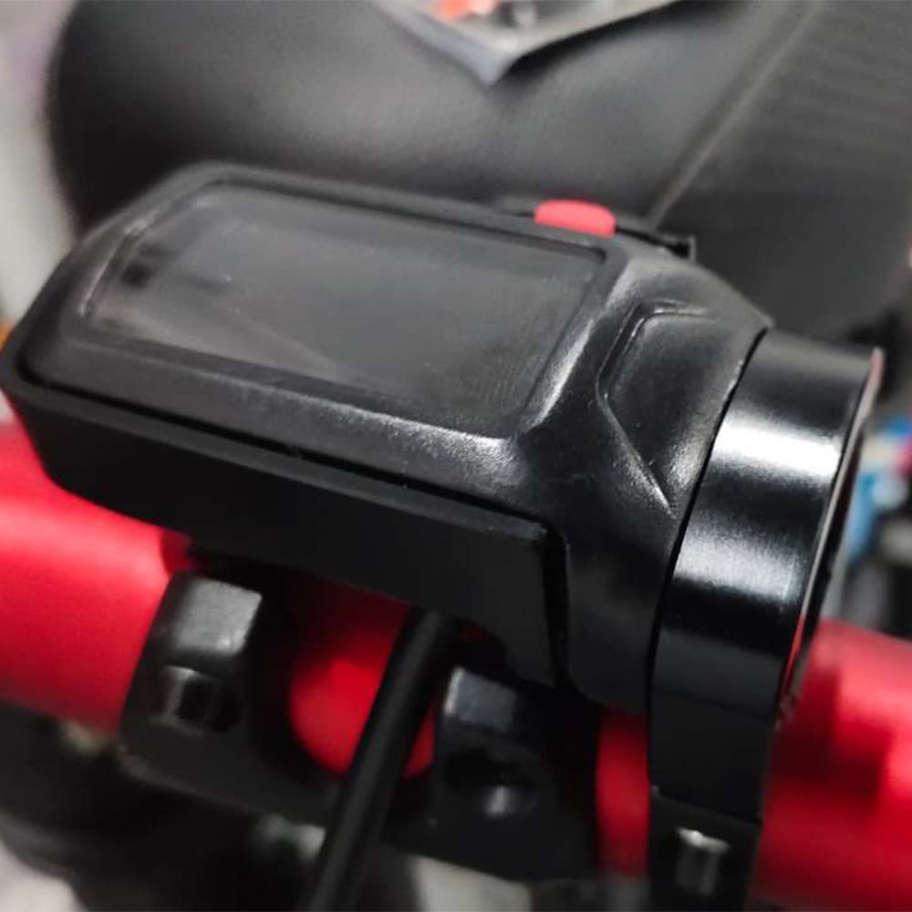 Jfg Racing Speedo Relocation Mount Bracket With Digital Display Guard Cnc Aluminum Speedometer Mount Repositioning Tool For Sur Ron X/S Segway X160/ X260 Electric Dirt Bike Ebike - Black