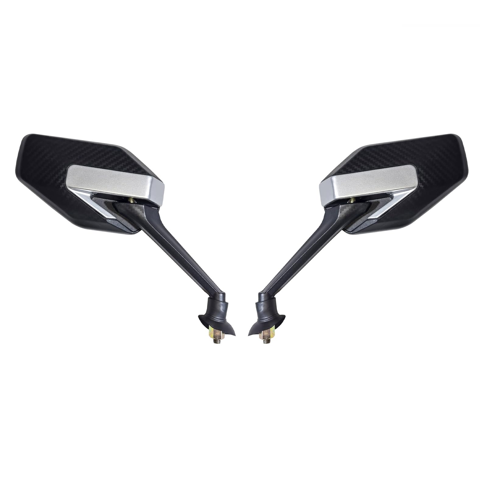 Mamiko 8Mm Motorcycle Mirrors Universal For 7/8''Handlebars Bike Mirror Compatible With Atv Snowmobile Scooter Moped Dirt Bike S