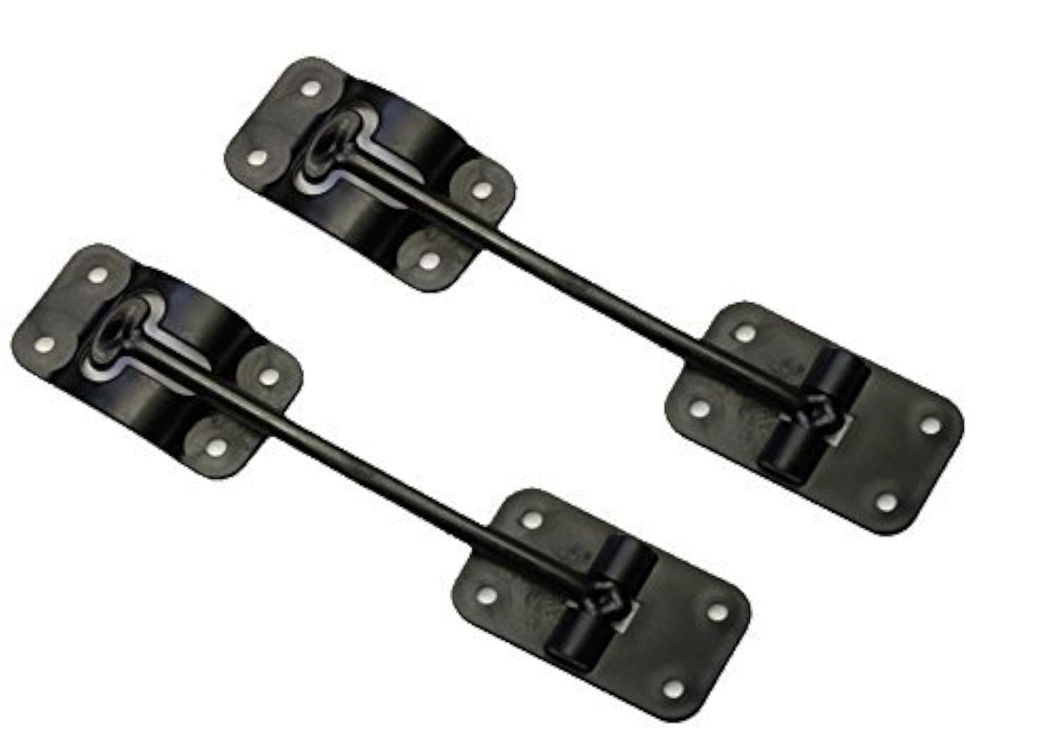 H. Bowes 2 Pack: RV T-Style Door Holder Catch 6 for Latch Holder Camper Trailer Cargo Hatch Black