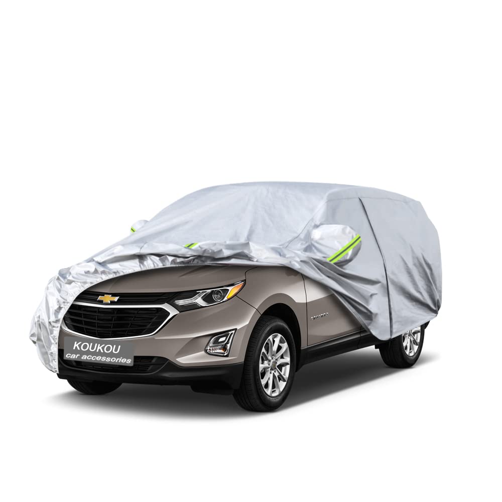Koukou 6 Layers Car Cover Custom Fit Chevy Equinox Chevrolet From 2005 To 2025, Waterproof Car Cover All Weather For Automobiles