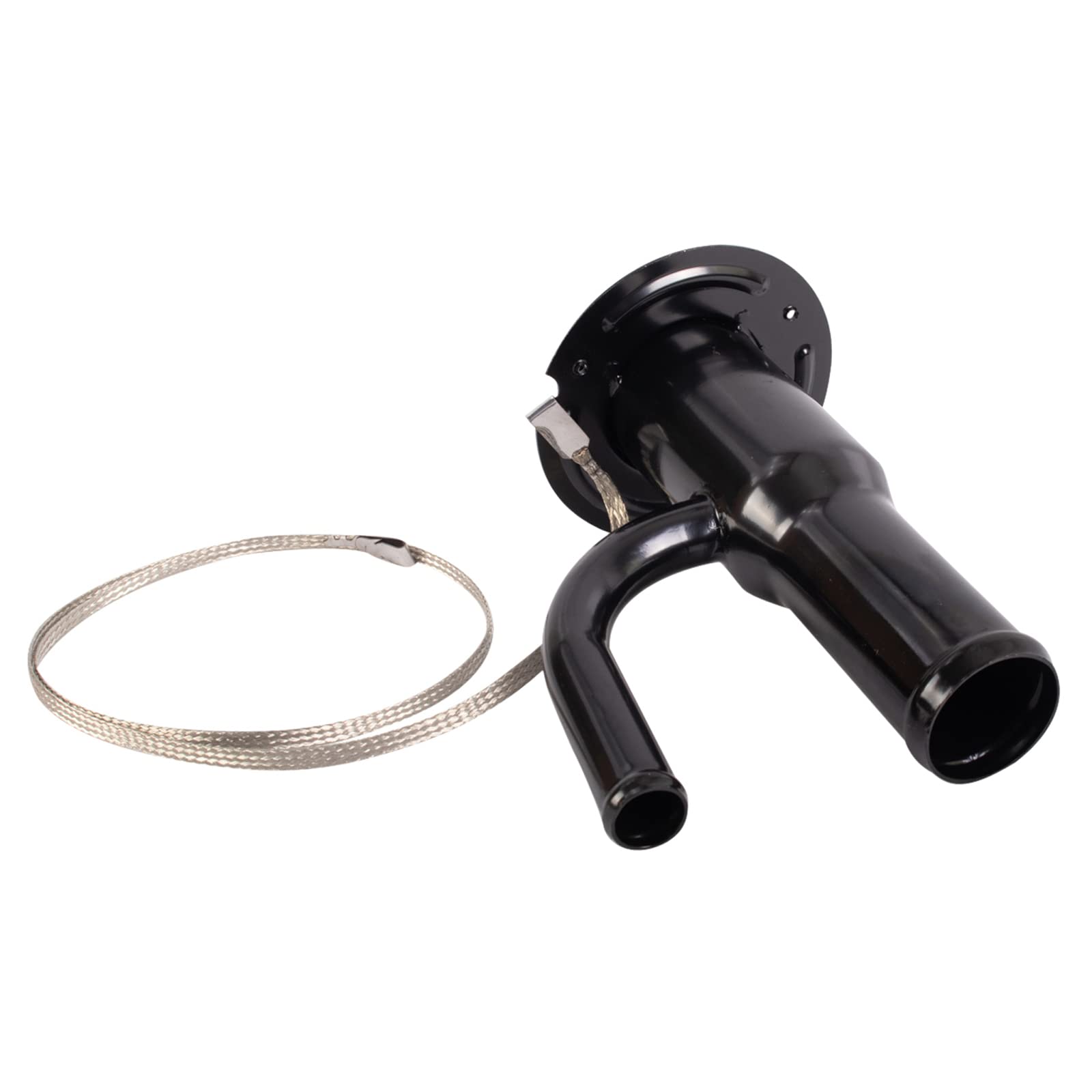 TRQ Fuel Tank Filler Neck Black Compatible with 2007-2010 Ford F-350 Super Duty