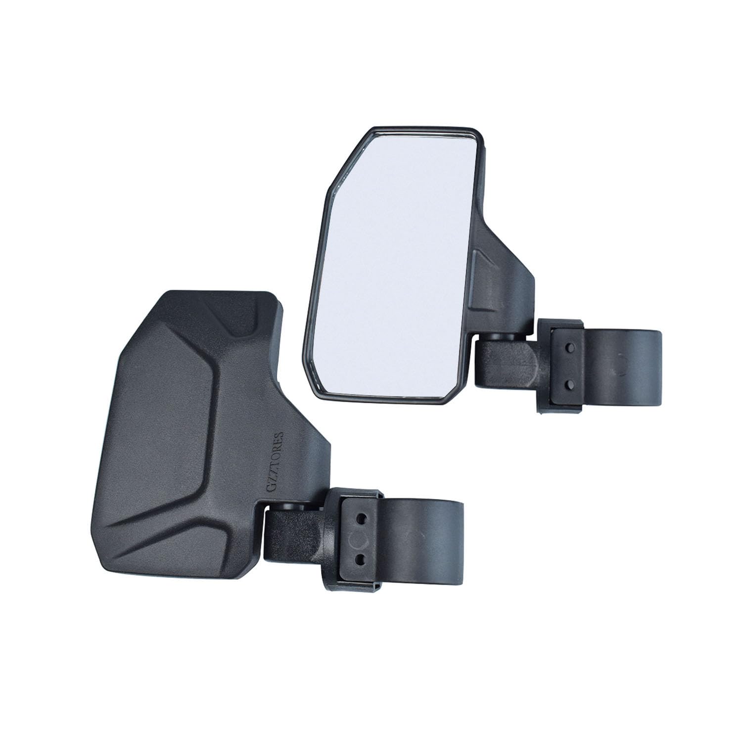 Universal Offroad UTV Rear View Side Mirror for Pioneer Polaris 900 1000 Kawasaki Can Am John Deere with 1.6'' - 2'' Roll Cage B