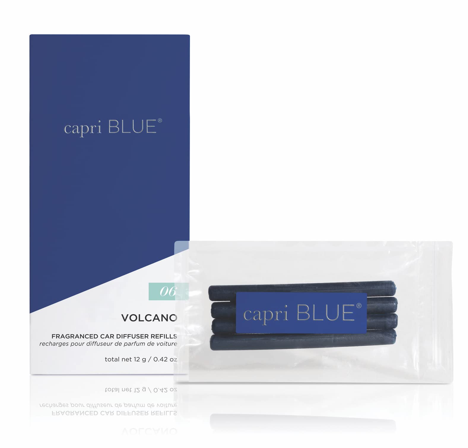 Capri Blue Fragranced Car Diffuser Refills - Volcano Car Freshener Refills - Car Scent Diffuser Refills