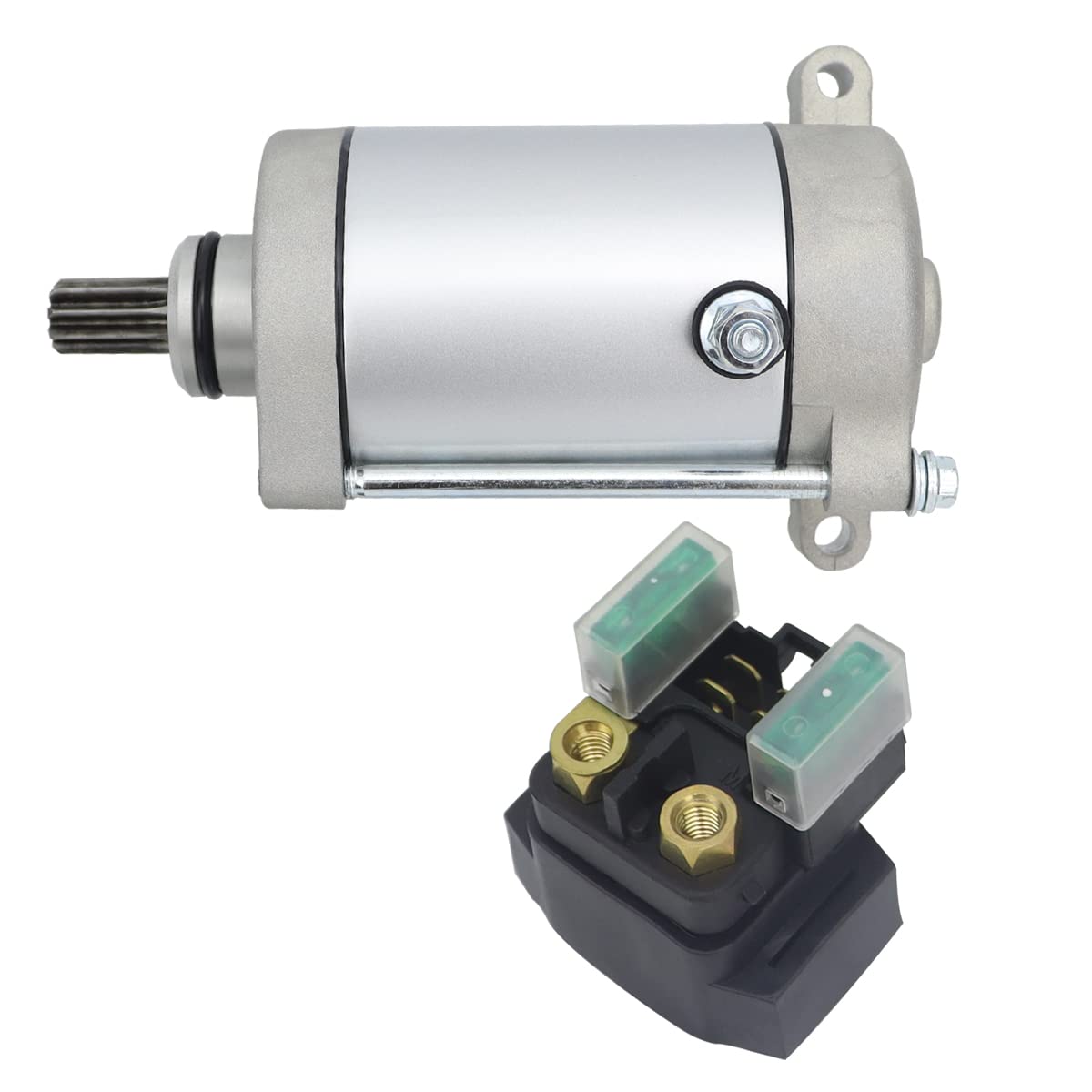 Soarider Starter & Relay Fit For Yamaha Grizzly 400 450 660 02-10| Kodiak 400 45 WBCARB09Z8HP6MW