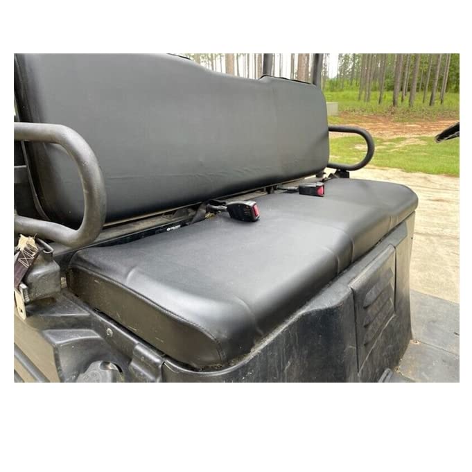 Ecotric Black Seat Cover Replacement Set Compatible With 2002-2008 Polaris Ranger 500 570 700 800 900 & 2009 Polaris Ranger 700 Crew Utv 6X6 4X4 4X2 Utility Rzr