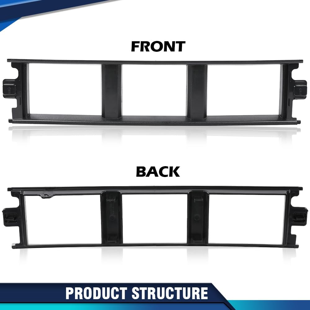 Pit66 Front Bumper Center Cover Without Metal Clips Compatible With Ford F150 2018 2019 2020 (3.3L And 5.0L Models Only) #Jl3Z17