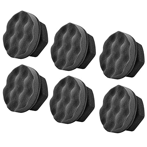 Ipely 6 Pack Large Tire Shine Applicator Pad, Durable And Reusable Hex-Grip Tire Dressing Applicator Pad For Applying Tire Shine
