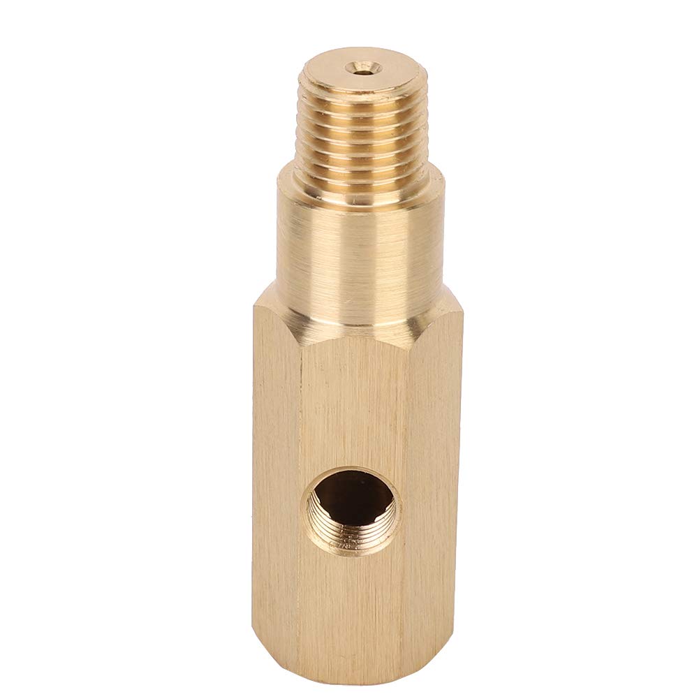 Oil Pressure Gauge Adapter,Brass Oil Pressure Sensor,Oil Pressure Sensor Tee Adapter 1/4 Npt Female 1/4 Npt Male Fit For 360 290 (1/8)