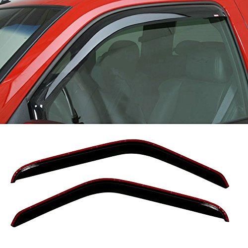 Gldifa In-Channel Window Visors Compatible With Ford Ranger 93-11/Mazda B2300/B2500/B3000/B4000 94-10 Regular Cab/Sun Rain Guard
