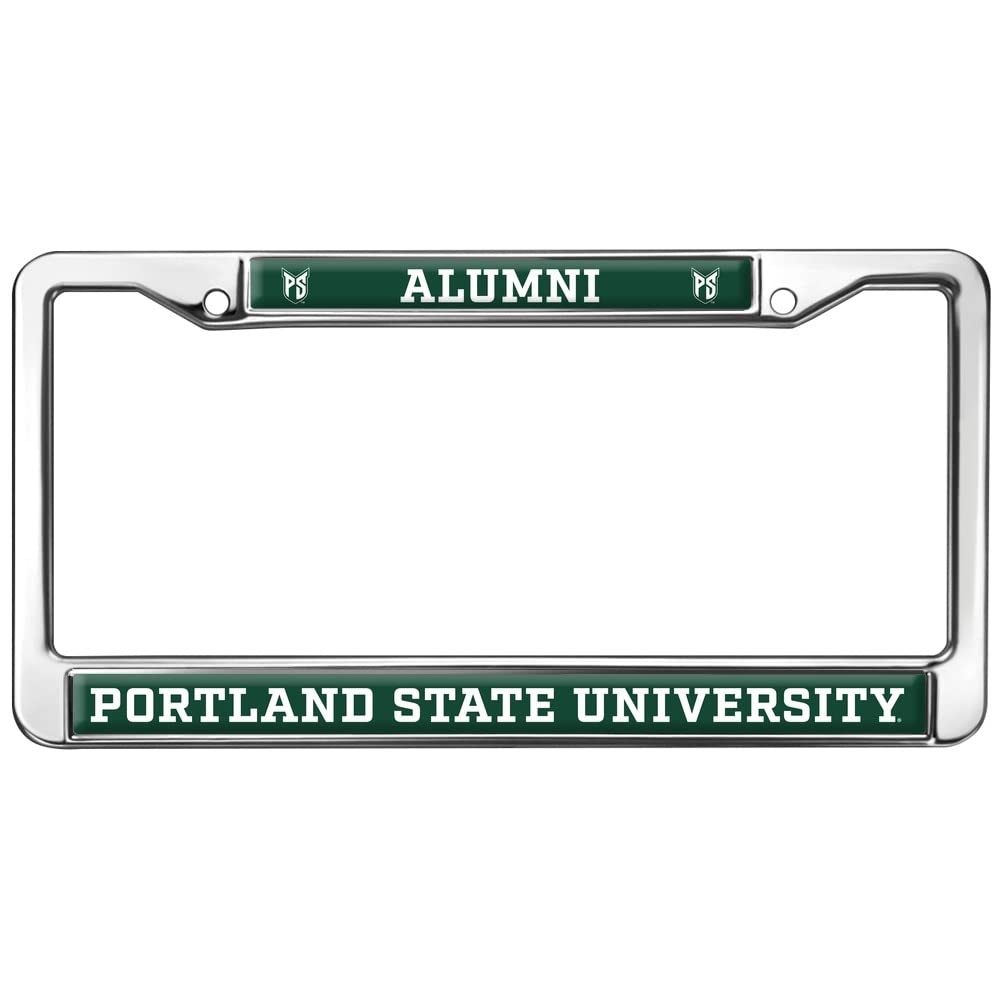 Portland State University Alumni Logo Full Size Standard License Plate Metal Frame