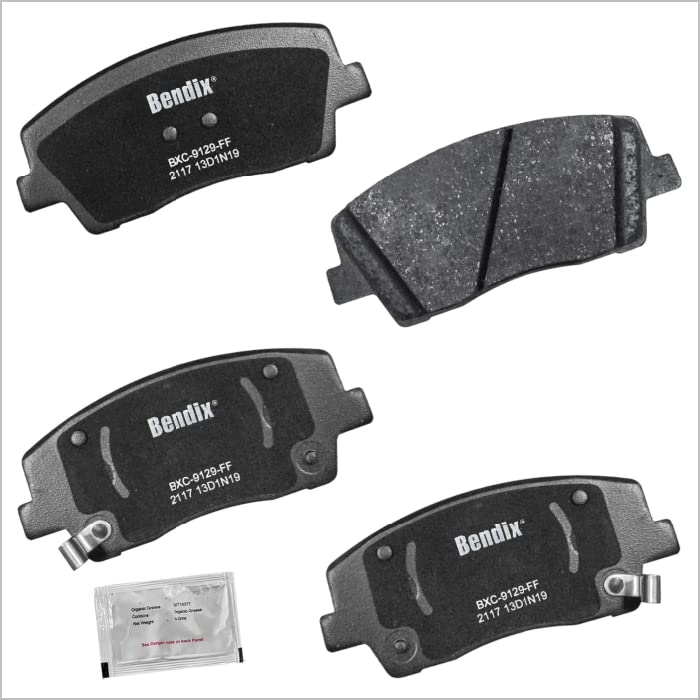 Bendix Priority1 Cfc2117 Ceramic Front Brake Pads Compatible With Genesis G70 2023-2019, Kia Stinger 2022-2018