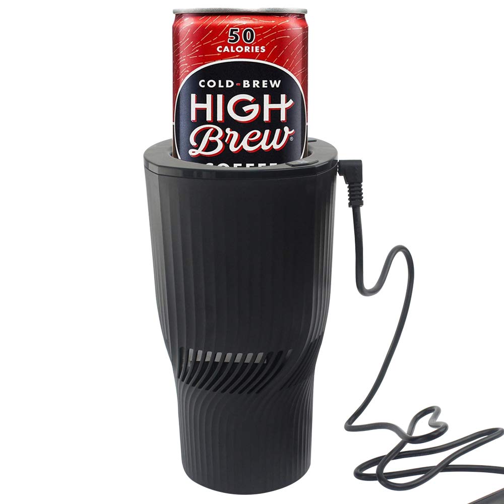 Hpydiy Portable 2-In-1 Smart Car Cup Heating & Cooling,Coffee Car Mug Holder Perfect Car Holder For Commuter/Road Tripper Presen